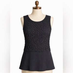 Black Stretch Knit Sleeveless Top Size Medium